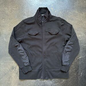 Banana Republic Men’s Black Zip Up Jacket Size Large Essential Preppy Style